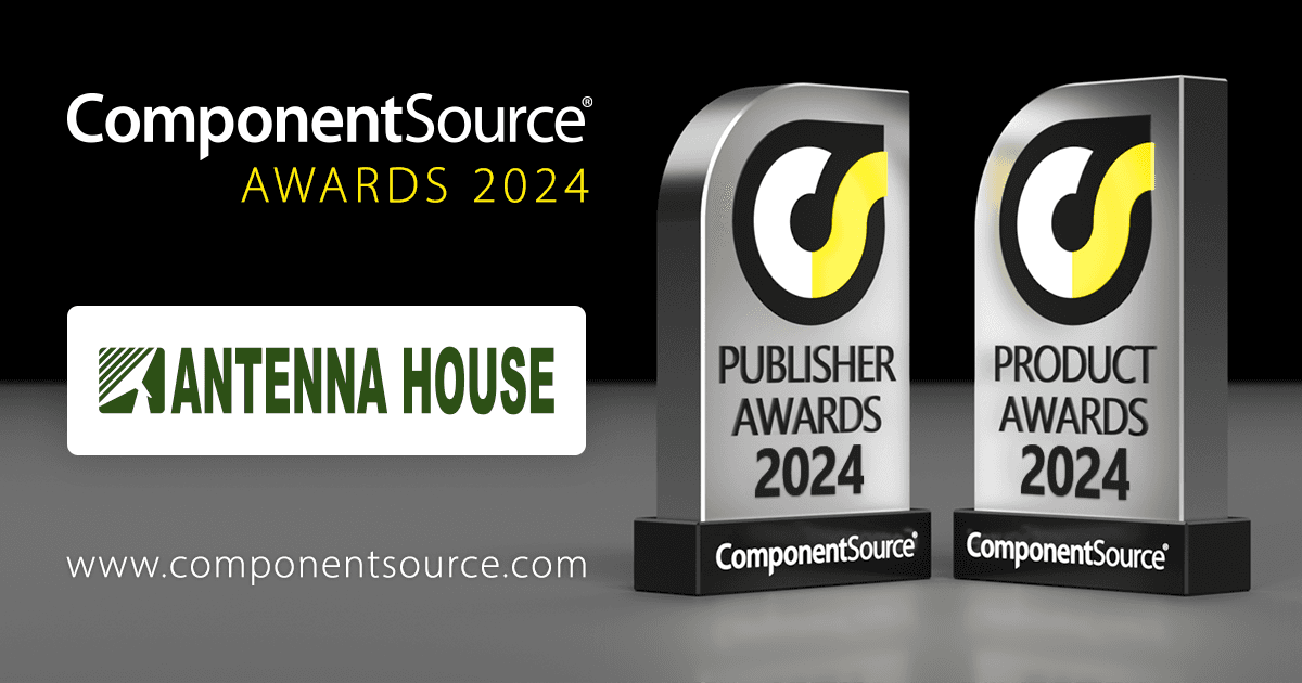 Antenna House 榮獲兩項 ComponentSource 大獎