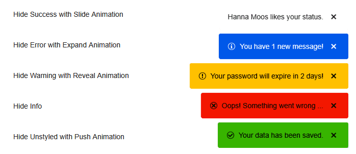 immagine del prodotto Kendo UI Vue UI Notification Controls immagine del prodotto Kendo UI Vue UI Notification Controls