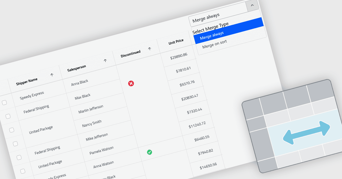 Enhance Data Clarity with Cell Merging in Grids