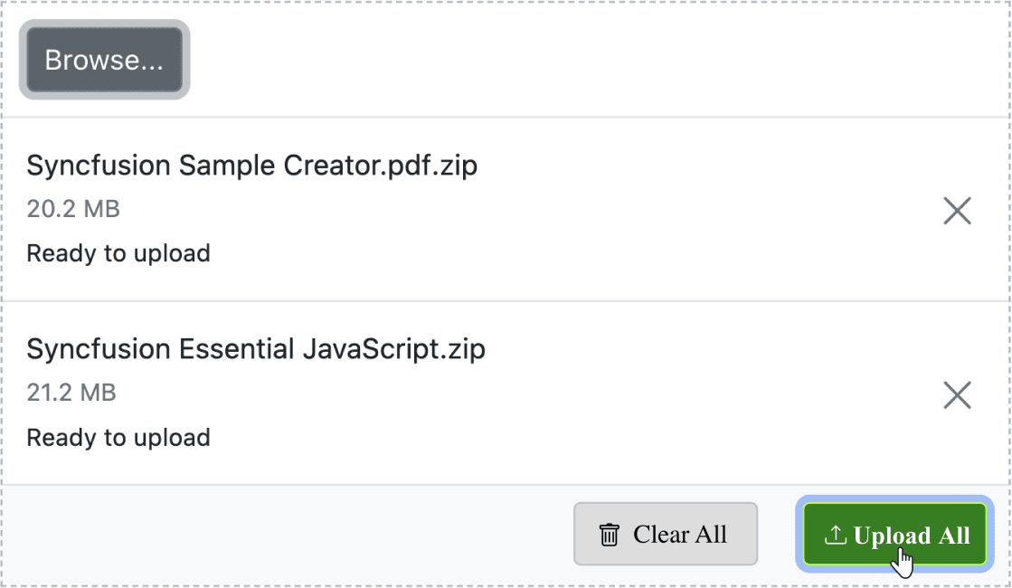 Syncfusion ASP.NET Core File Upload product image