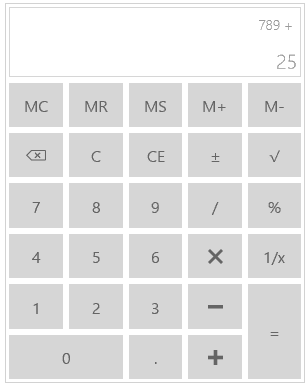 Syncfusion UWP Calculator product image