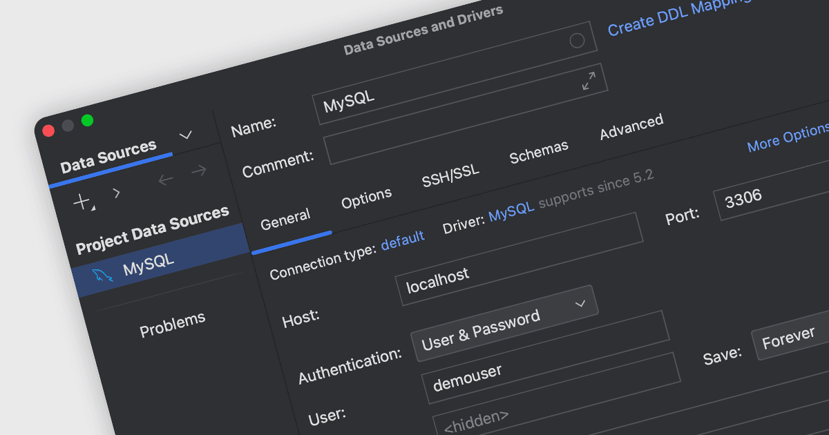 Connect to MySQL Databases within Your IDE
