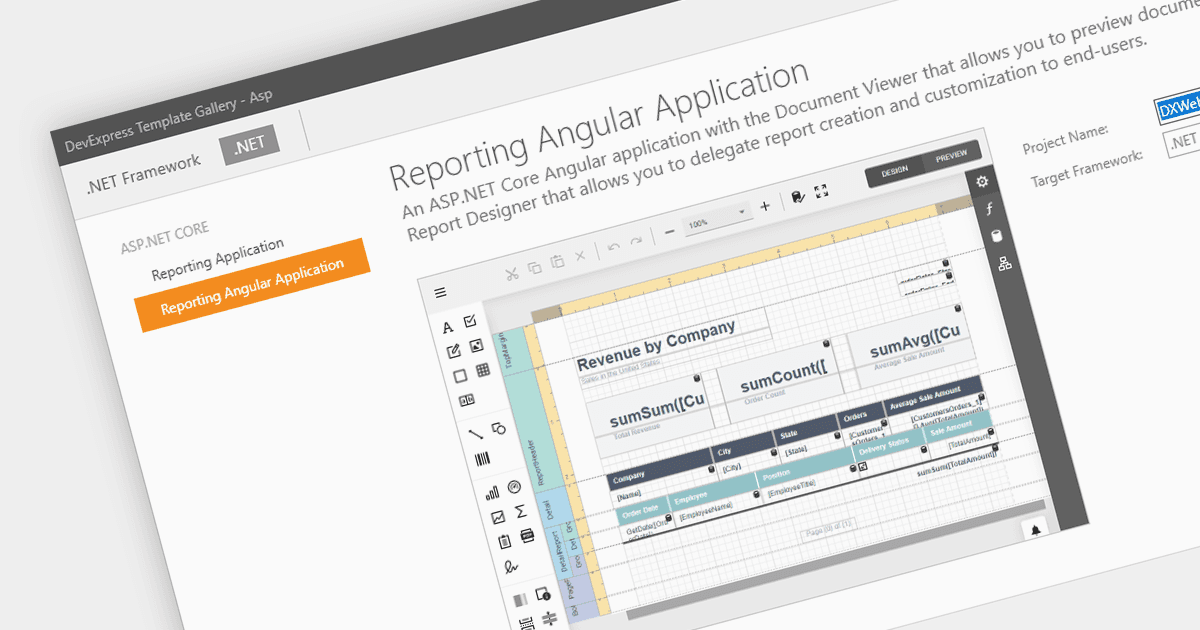 Integrate Native Report Viewing into Angular Apps