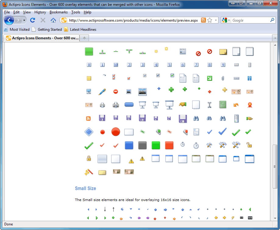 Actipro launches Icons Elements