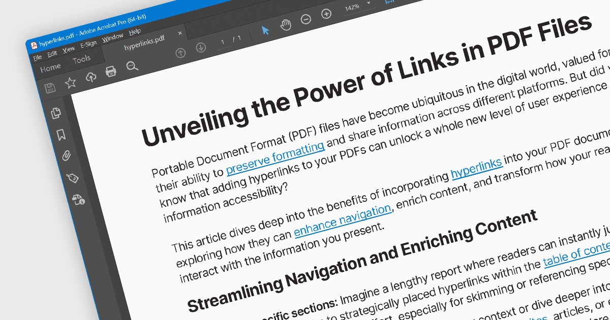 Add Interactivity to PDFs with Hyperlink Navigation