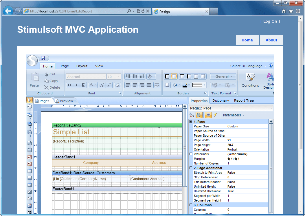Stimulsoft Reports.Web for MVC released