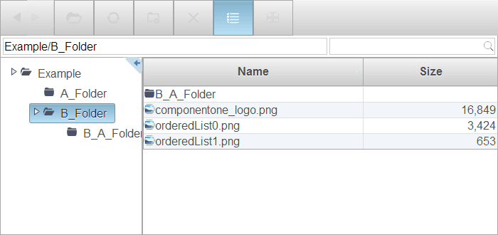 ComponentOne ASP.NET Web Forms FileExplorer Produktbild