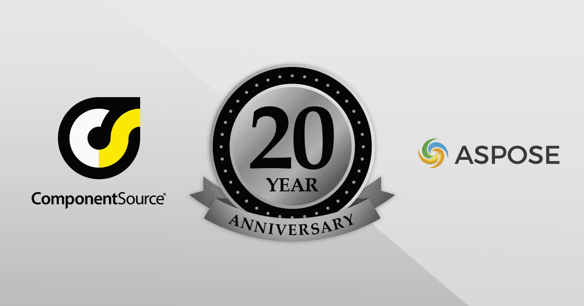 Célébration des 20 ans de collaboration avec Aspose