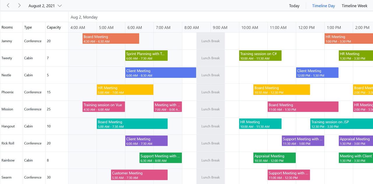 Syncfusion React Calendar and Scheduling Controls Produktbild