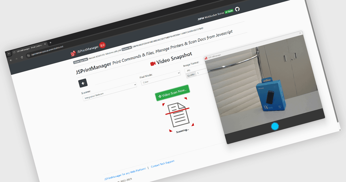 Adicione Captura de Imagem aos Fluxos de Impressão