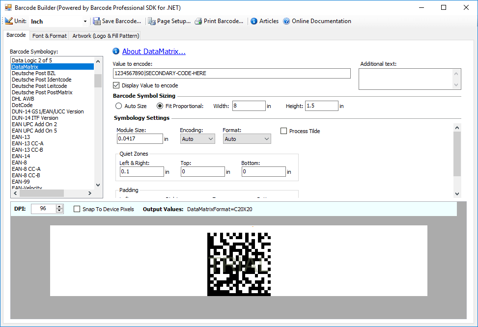 Neodynamic Barcode Professional SDK for .NET Produktbild