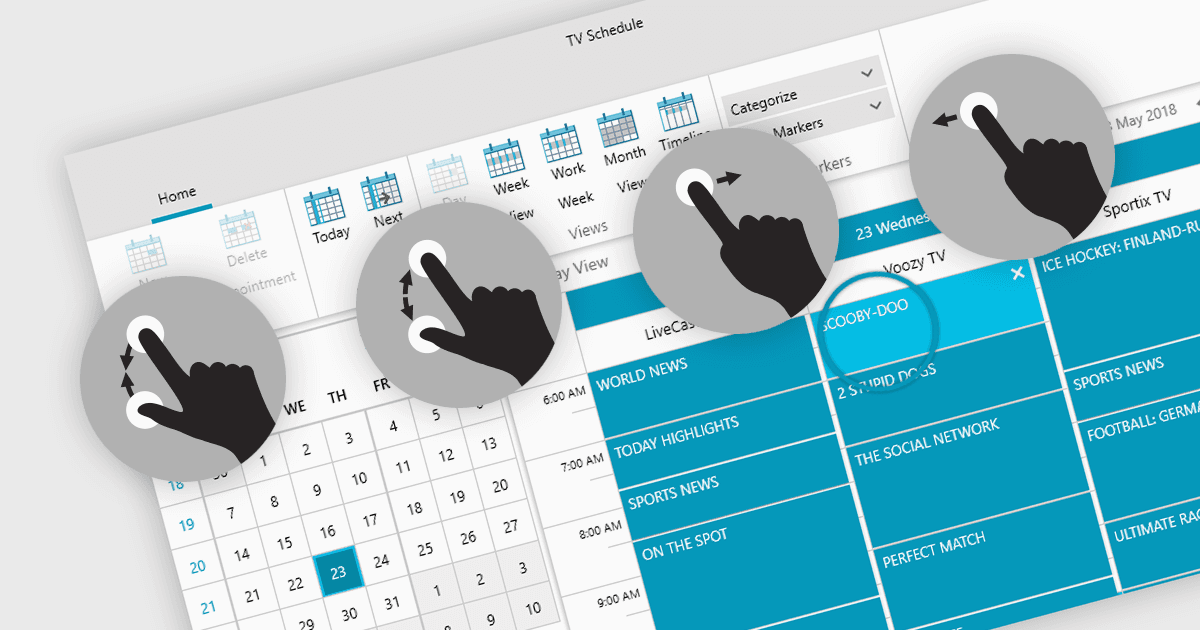 Provide Intuitive Interfaces with Touch Support