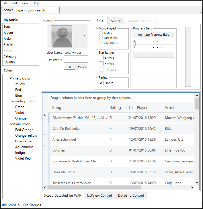Xceed Pro Themes for WPF product image