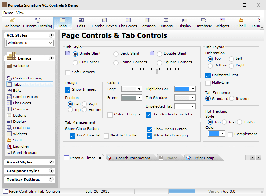 Konopka Signature 6 VCL Controls released