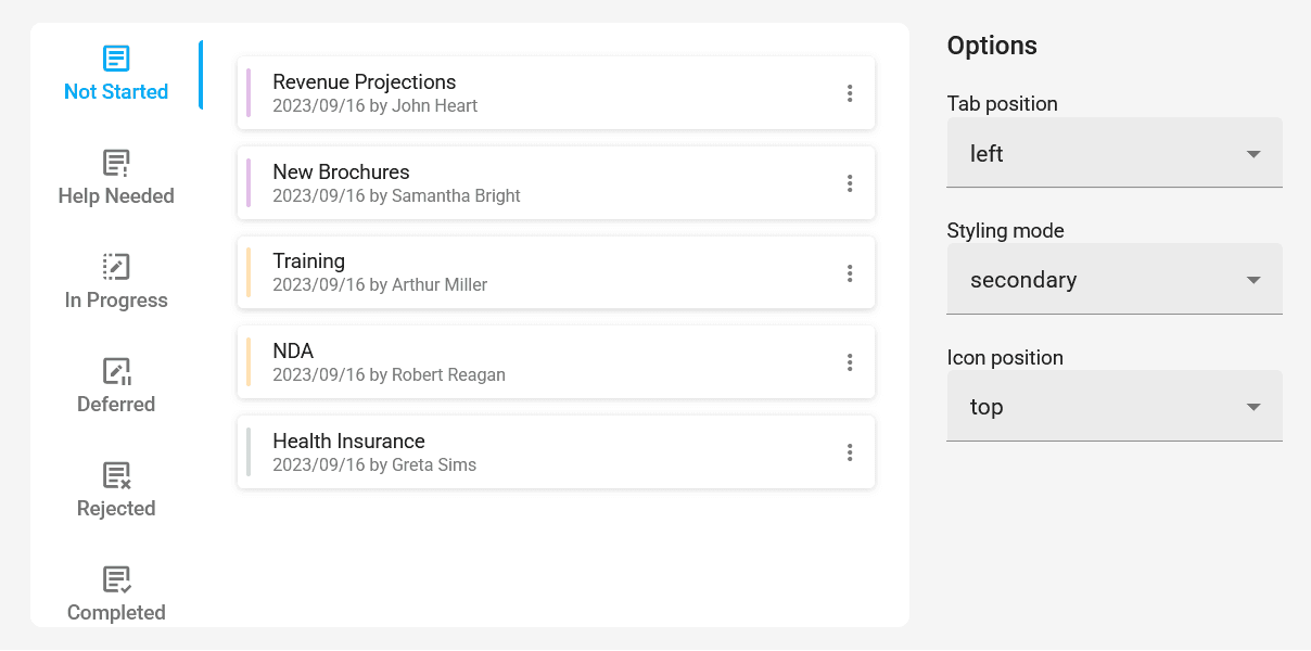 imagen del producto DevExtreme Angular UI Navigation Controls