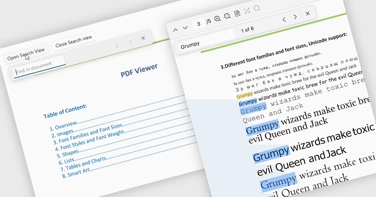 Locate Information in PDFs with Keyword Search