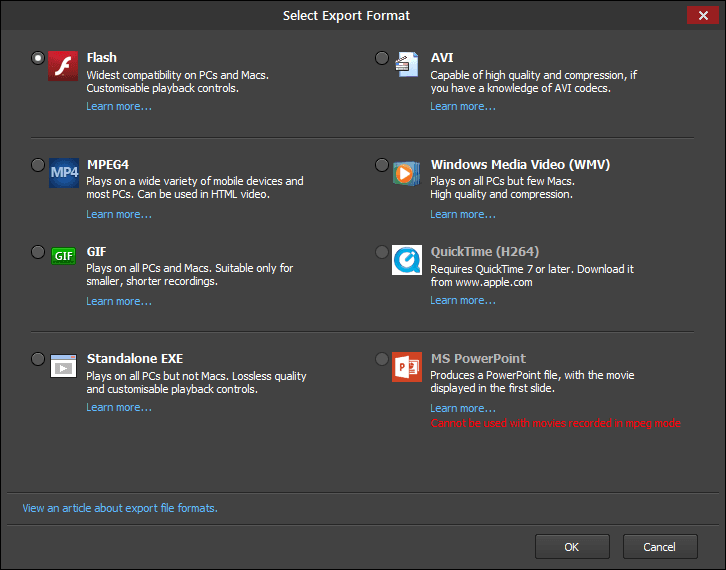 The Player is also used to edit, annotate and export your movies to other file formats.