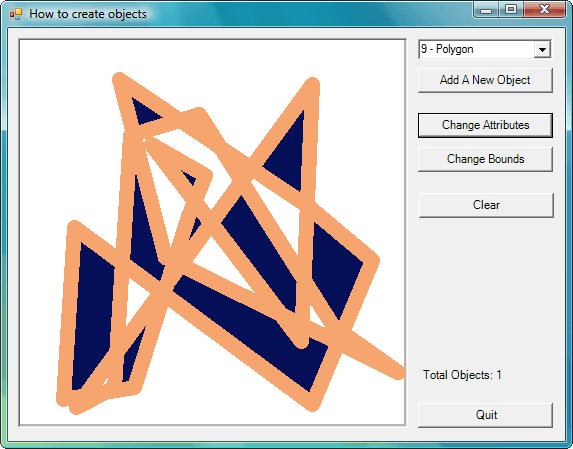 Full support for Object Oriented Editing: Moving objects, Sizing, Change Colors and other attributes