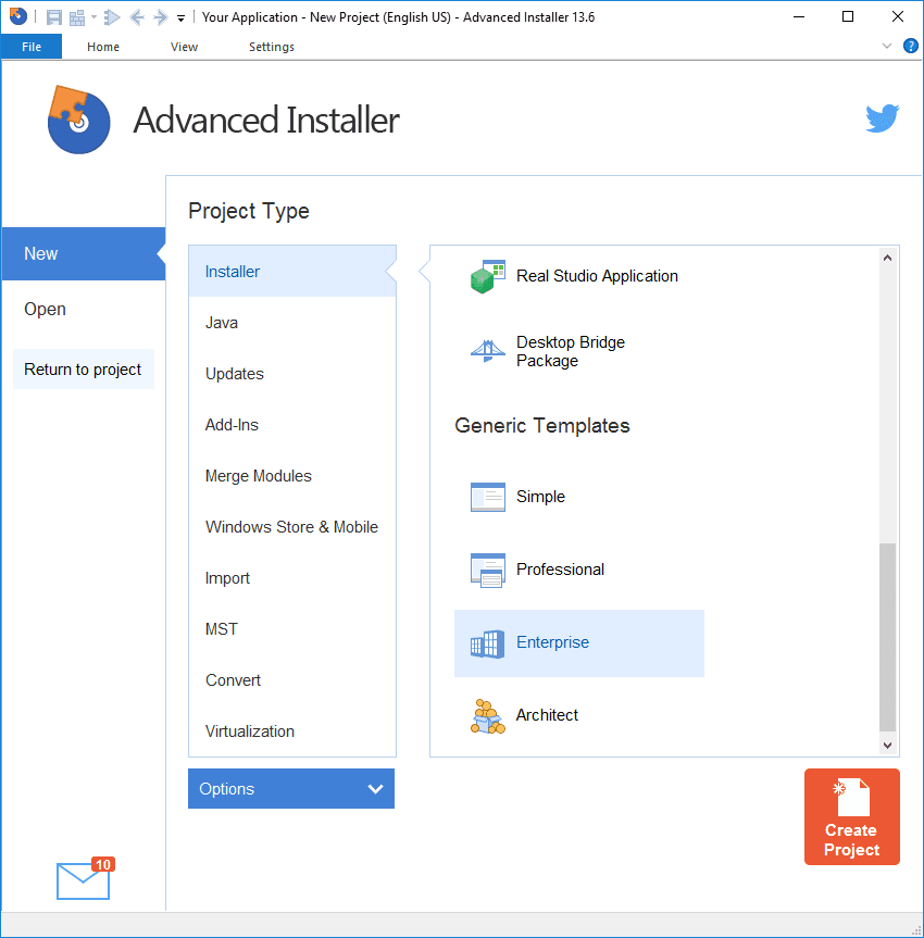Advanced Installer 제품 이미지