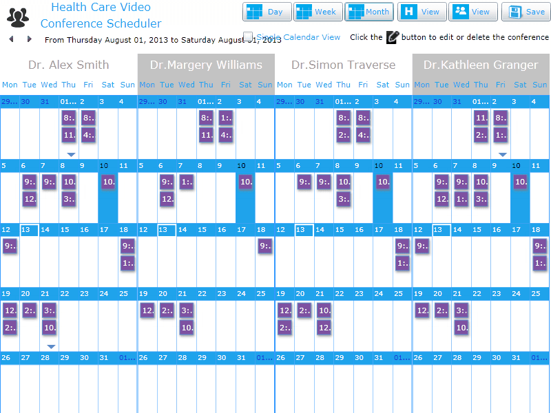 dbi Calendar Silverlight product image