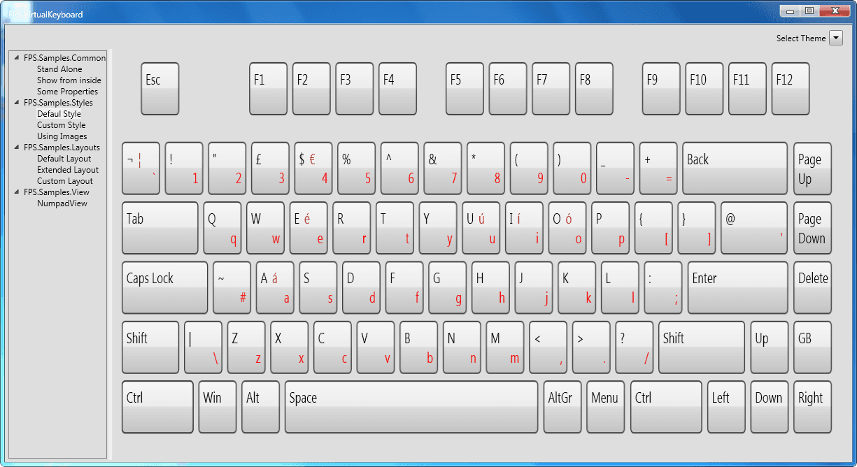 MindFusion.Virtual Keyboard for WPF Produktbild