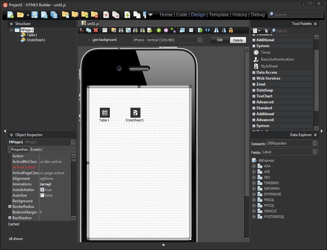 HTML5 Builder launched