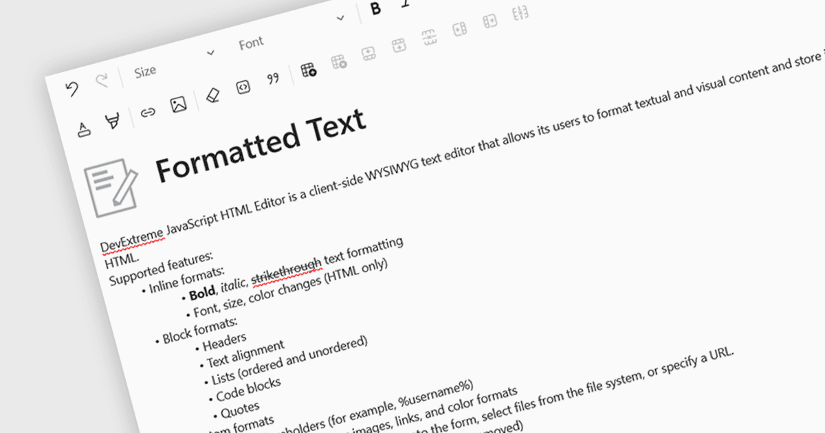 Improve Editing with Rich Text Support