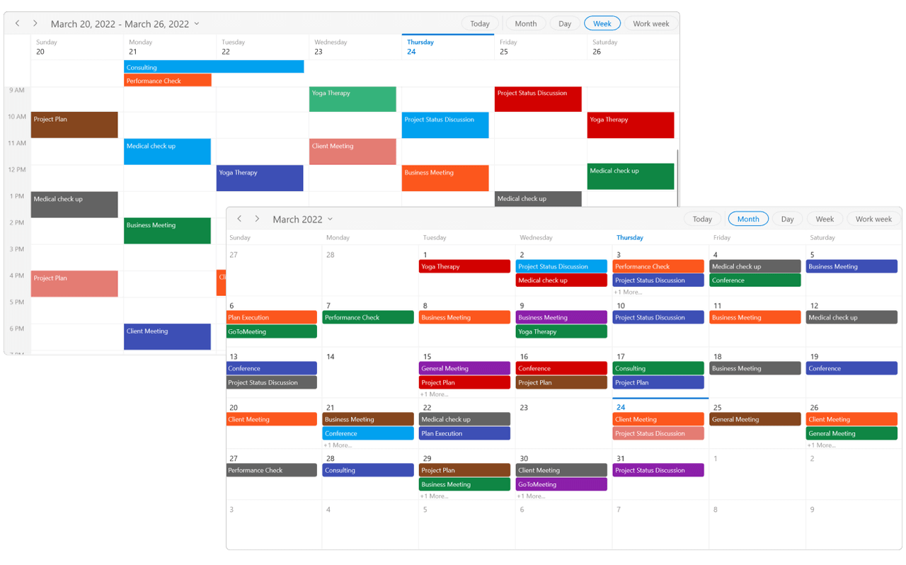Syncfusion WinUI Calendar and Scheduling Controls product image