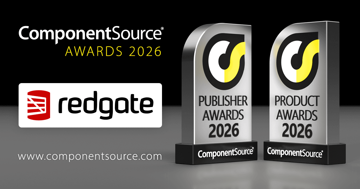 Redgate Software Wins 5 ComponentSource Awards