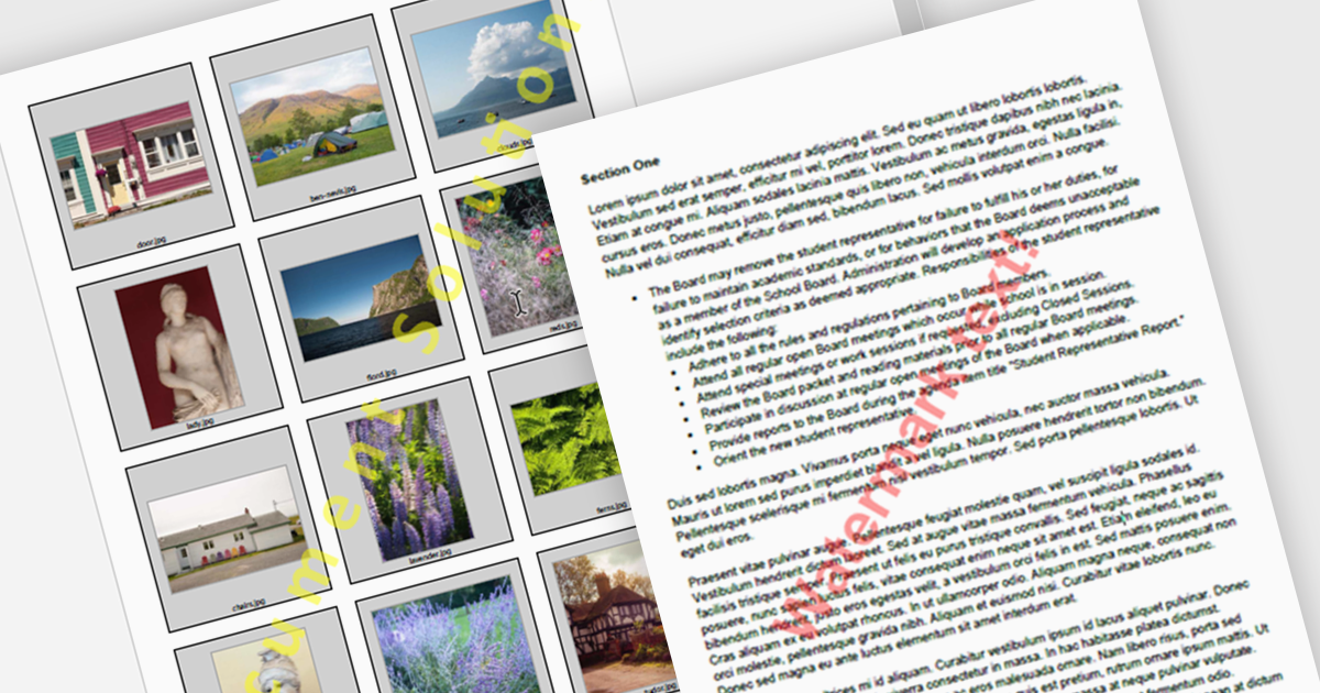 Create PDF Watermarks in .NET