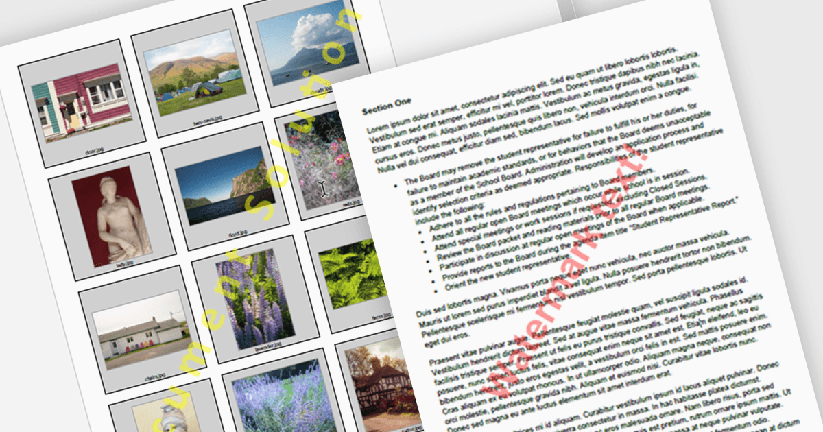 Create PDF Watermarks in .NET