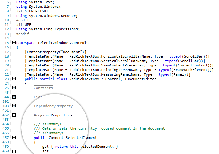 immagine del prodotto Telerik UI for WPF SyntaxEditor