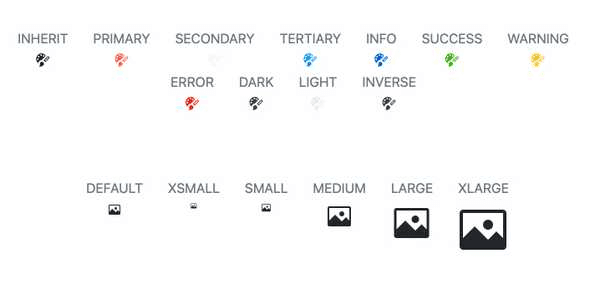 KendoReact Icons 產品圖片