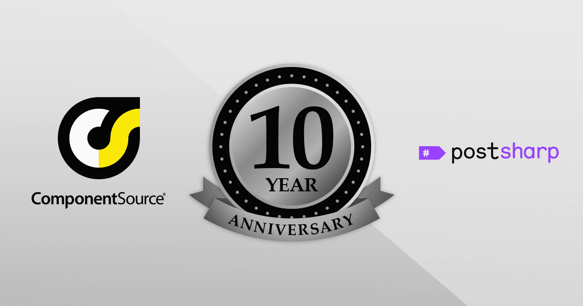 Celebrating 10 Year Partnership with PostSharp Technologies
