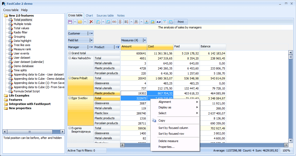 Effective data analysis tool for Delphi/C++Builder/Lazarus.