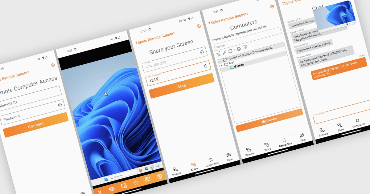 Manage Remote Support Tasks from Android Devices
