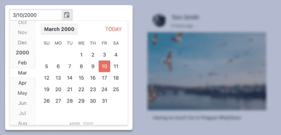 immagine del prodotto Kendo UI Vue Calendar