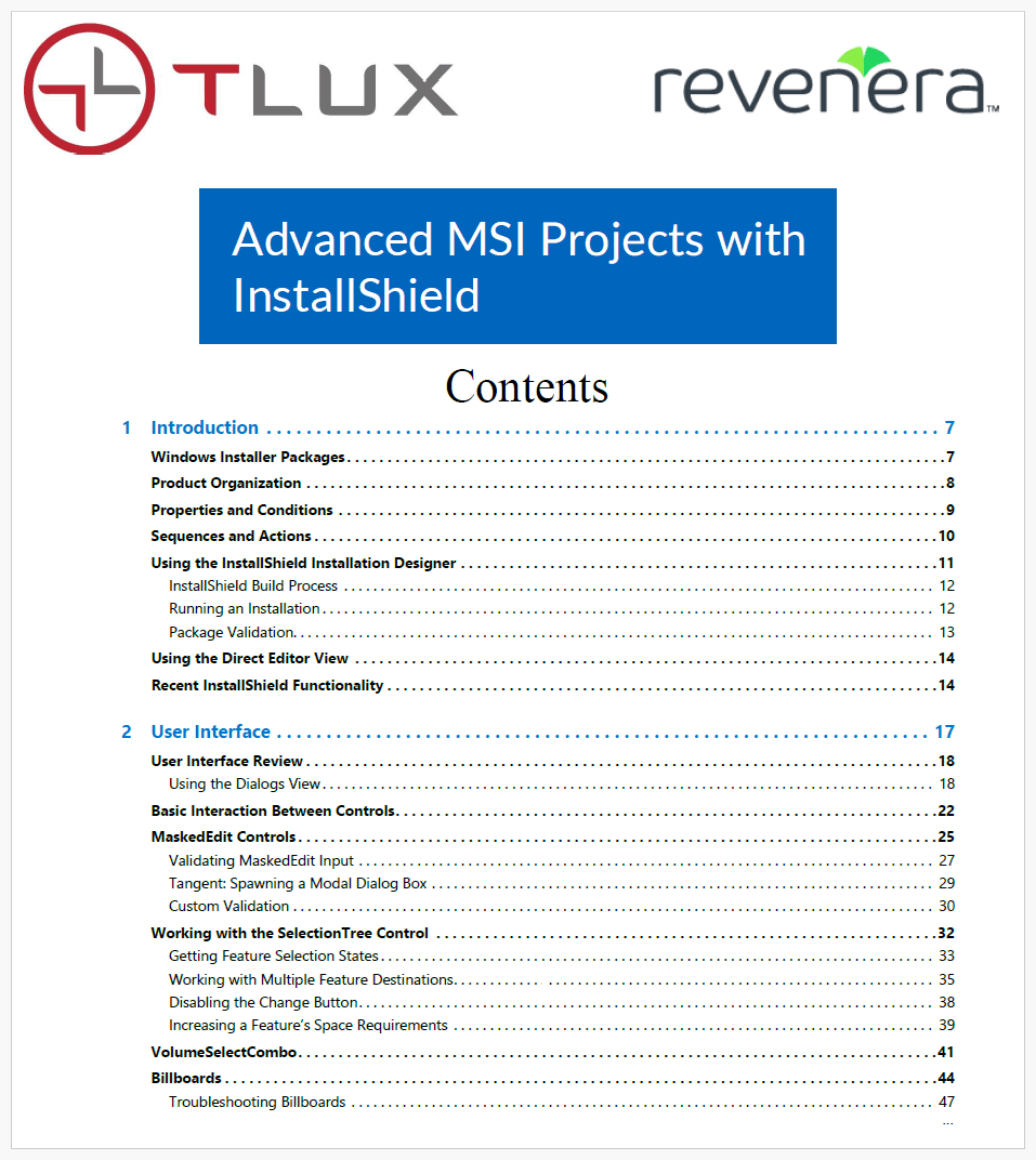 Master advanced MSI techniques to customize installations with InstallShield.