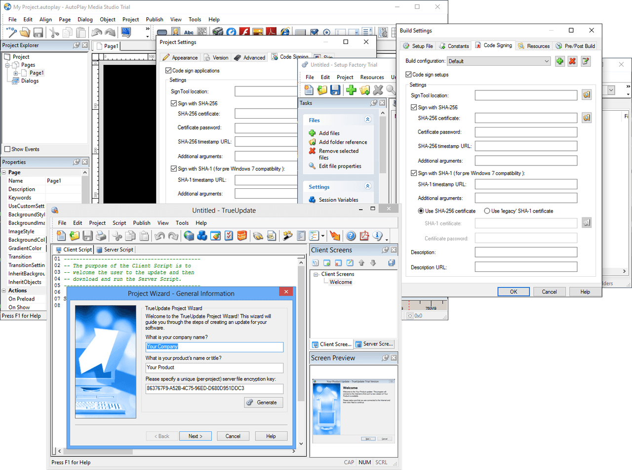 Complete package of top-tier software deployment tools.
