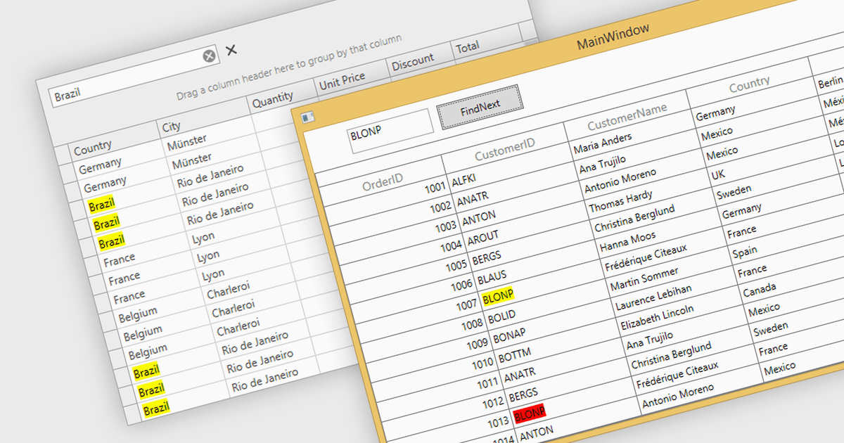 Easily Find Relevant Data in WPF Grid Apps