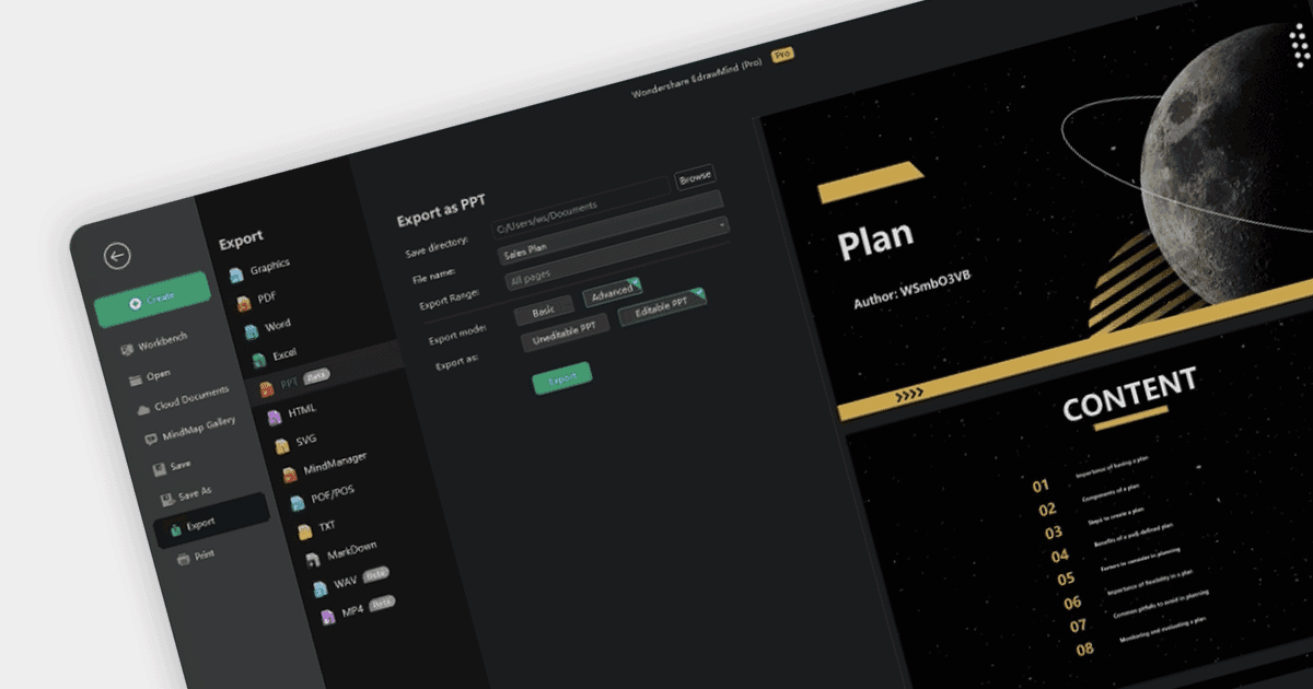 Generate PowerPoint Files from Mind Maps using AI