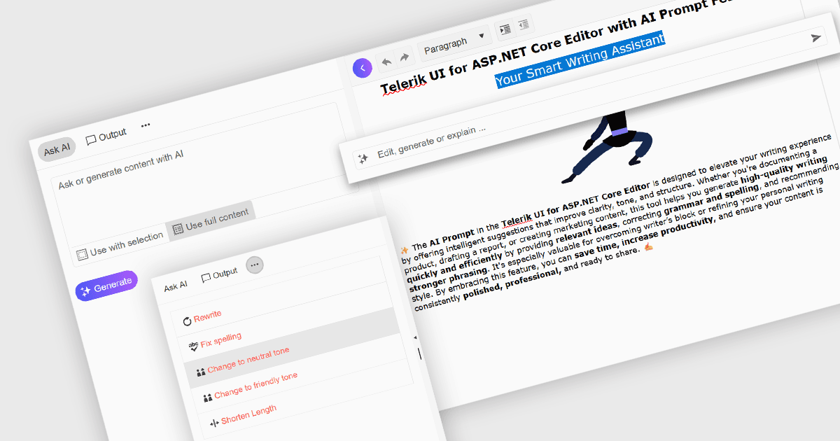 Generate and Refine Content with AI Assistance
