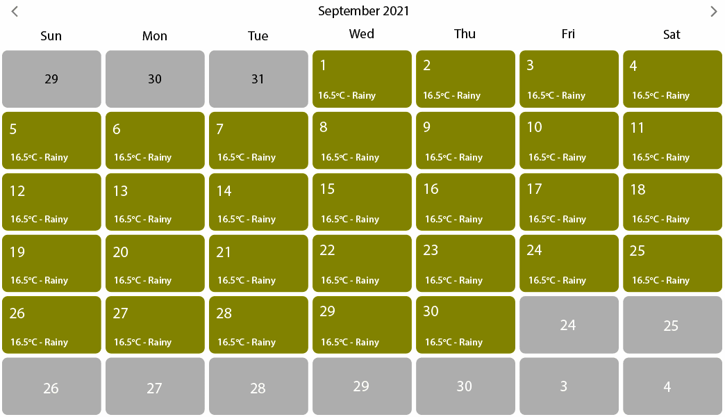 imagen del producto ComponentOne WinUI Calendar