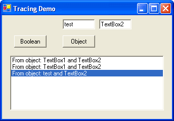 You can create an instance of a BooleanSwitch object when a form is loaded.