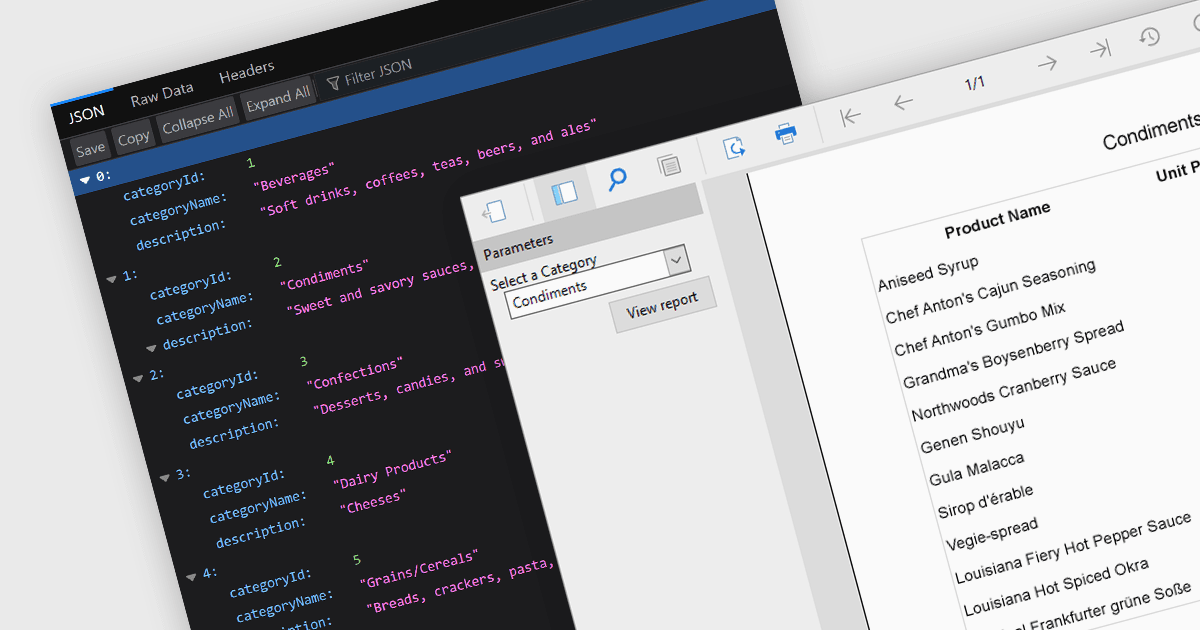 Integrate JSON Data into Your ASP.NET Core Reports