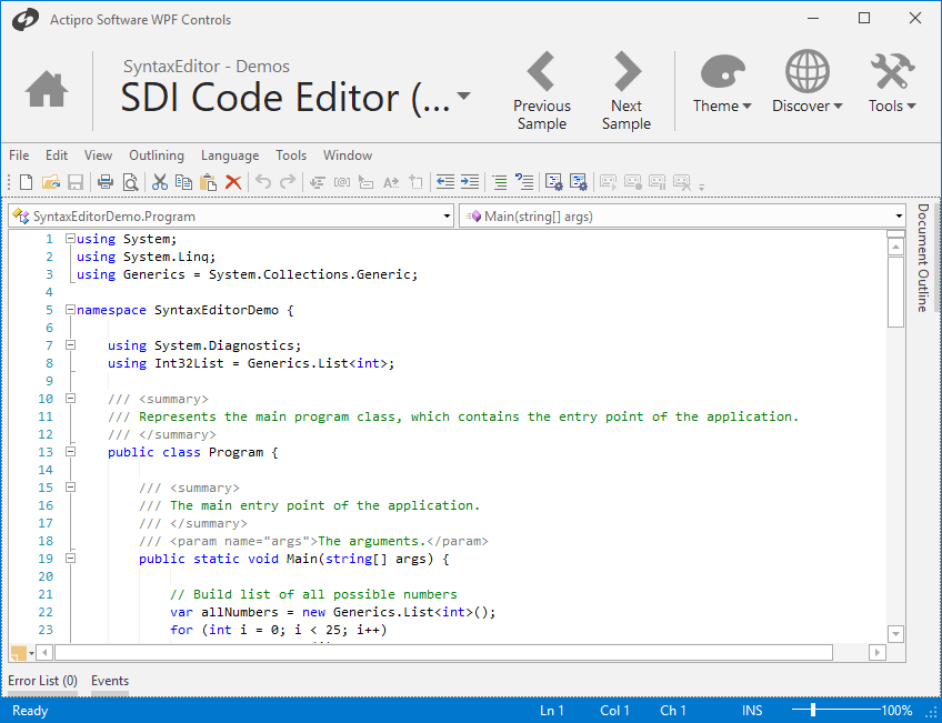 Actipro WPF Studio product image