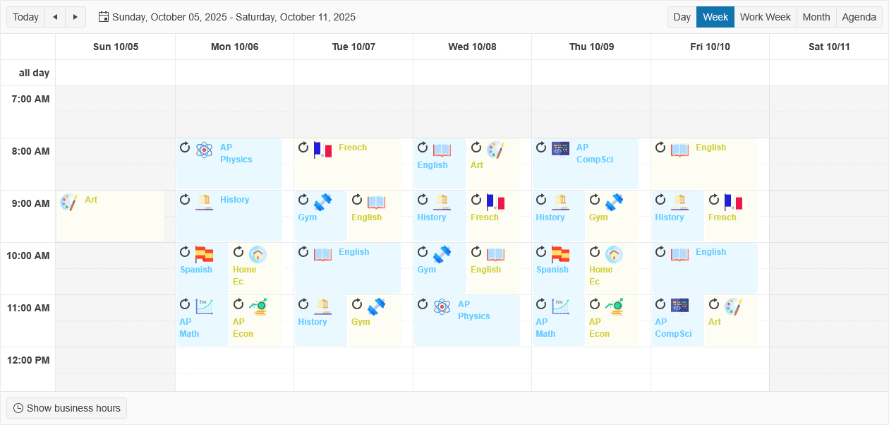 Telerik UI for ASP.NET Core Scheduler 제품 이미지 Telerik UI for ASP.NET Core Scheduler 제품 이미지