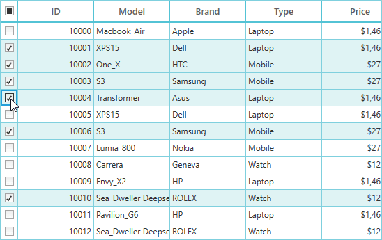 Syncfusion WPF UI Selection Controls