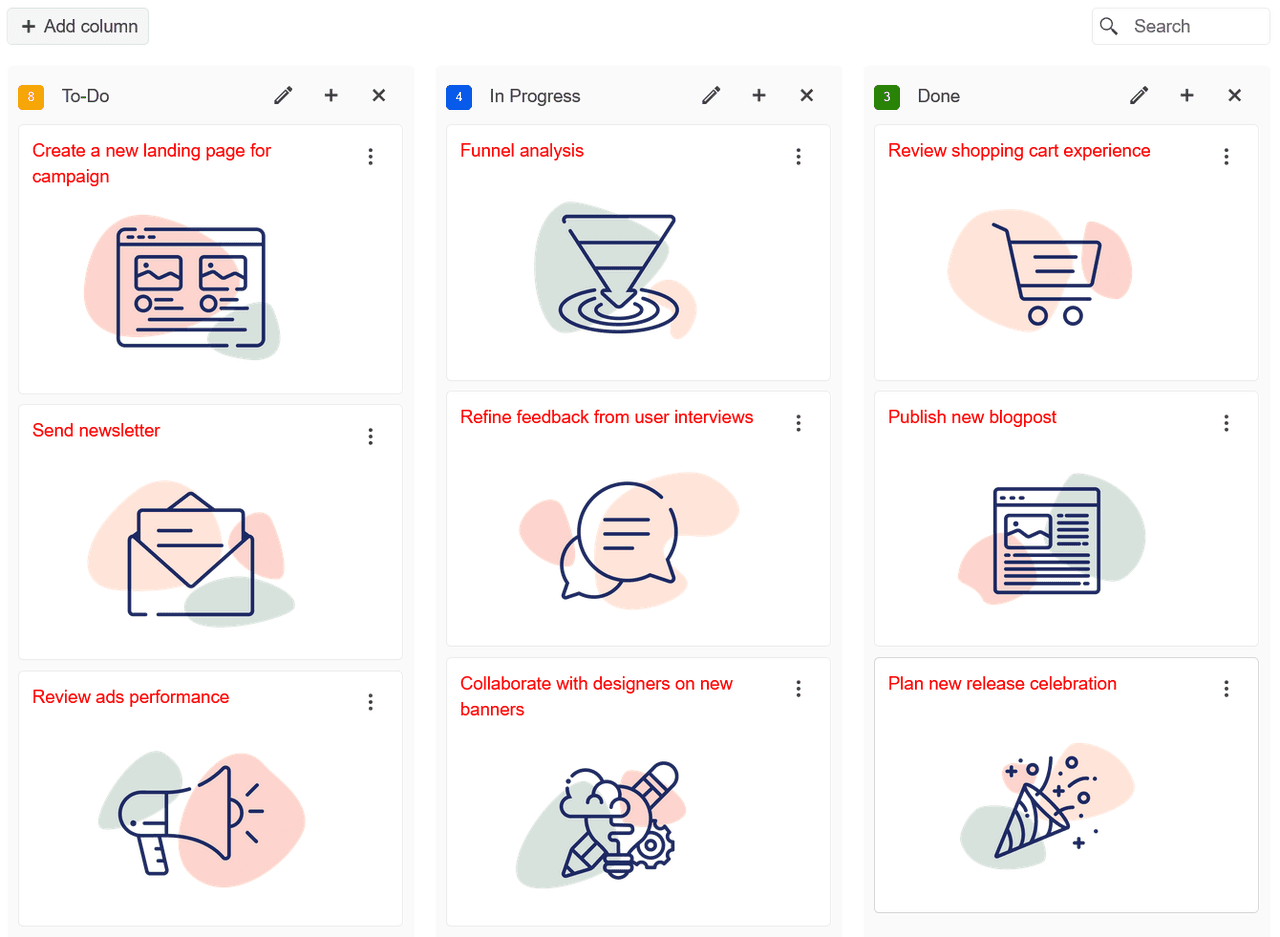 immagine del prodotto Kendo UI jQuery TaskBoard