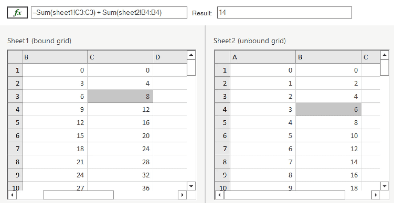 Parse and evaluate expressions, such as Microsoft Excel, that support common built-in functions.